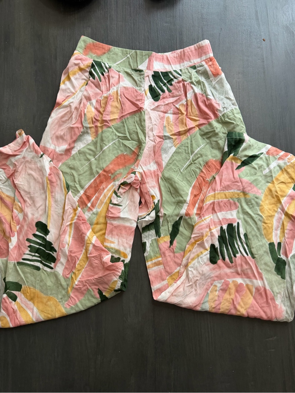 Milk & Honey Abstract Wide Leg Pants Size Small